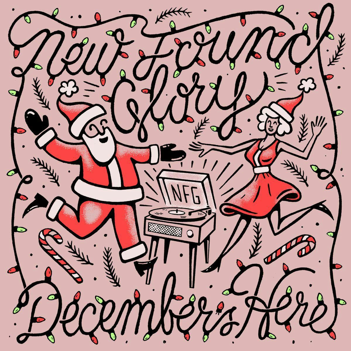 New Found Glory December's Here - Light Pink Vinyl Record $24.99$22.49